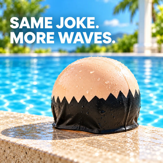 Bald Swim - Funny Swimming Cap